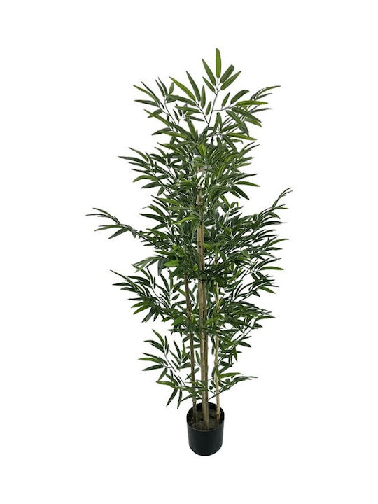 Dekoratives Bamboo Topfpflanze Inart Grünes Pp Höhe 150cm