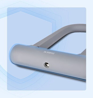 Deli Bicycle Pedal Lock with Key Gray