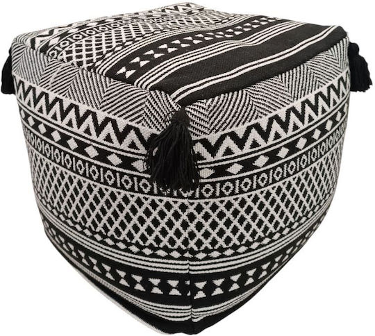 Bean Bag Chair Multifunctional Waterproof White-Black 40x40x40cm