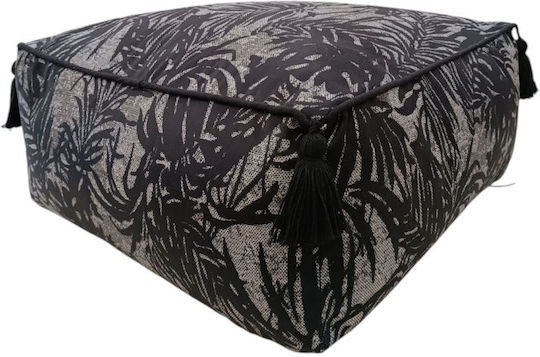 Πουφ Nackenrolle Grey-Black 45x45x33cm