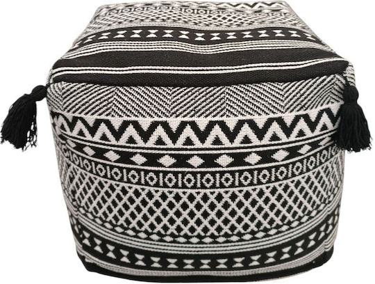 Bean Bag Chair Multifunctional Waterproof White-Black 40x40x40cm