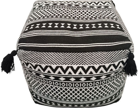 Bean Bag Chair Multifunctional Waterproof White-Black 40x40x40cm