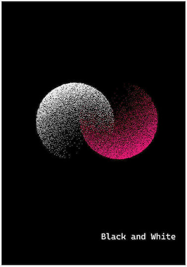 Black & White Σπιράλ Τετράδιο Ριγέ 4 Θεμάτων Dots (Διάφορα Σχέδια)
