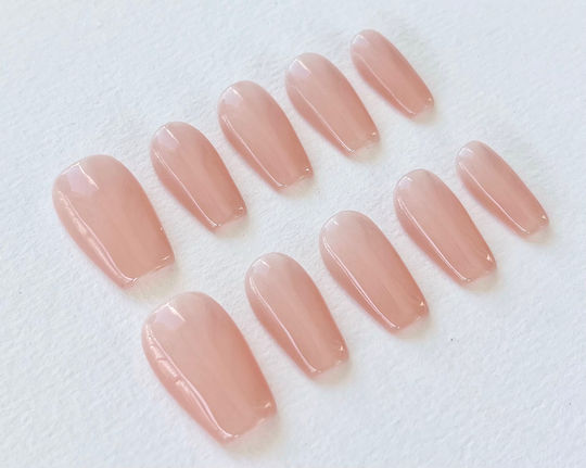 Nailvana Handmade Nagelspitzen Ovalfrmige Nude-Kunstngel zum Aufkleben  92363231 | Skroutz Germany