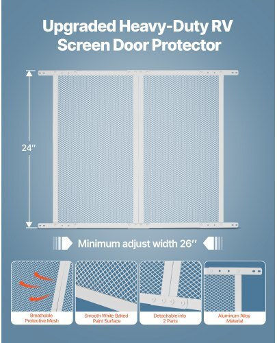 Vevor Διαχωριστικό Σκύλου σε Λευκό Χρώμα 66.04 x 60.96εκ.