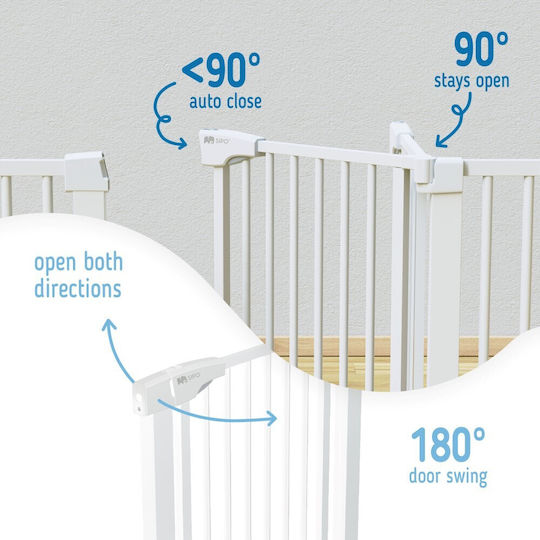 Sipo Security Door with Screws, βιδωτό, βιδωτο made of Metal in White Color 1pcs