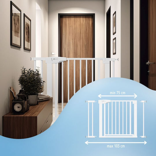 Sipo Security Door with Screws, βιδωτό, βιδωτο made of Metal in White Color 1pcs