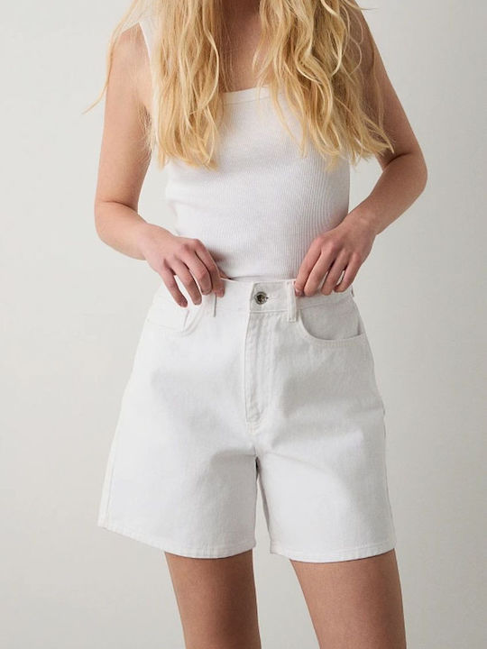 Molly Women's Jean High-waisted Shorts White