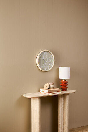 Atmosphera Greta Wooden Wall Clock Brown Ø38cm