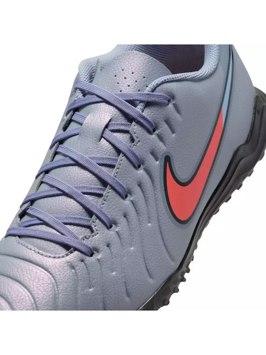 Nike Tiempo Legend 10 Club Football Shoes with Molded Cleats Silver