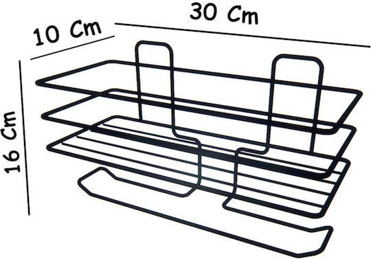 Femmit Doppelter Papierhalter Schwarz Matt – Selbstklebend Oder Mit Schrauben Metallisch Ohne Bohrung