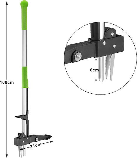 Stakmann Weed Extractor Steel Handles Pedal Gardening Diy 02839379