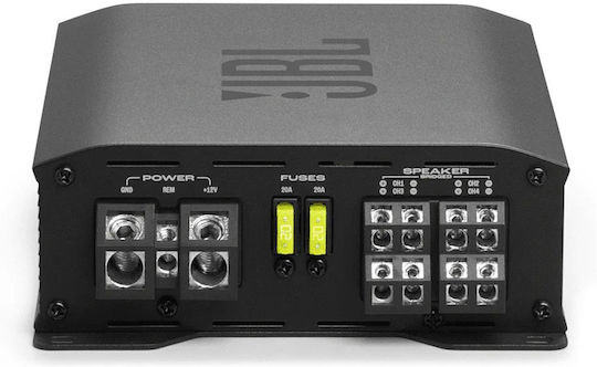 Jbl Stage Gt 60041 Class D Ενισχυτής Αυτοκινήτου 4 Καναλιών Συνολικής Ισχύος 1240watt
