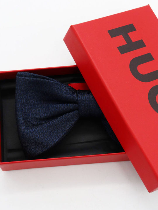 Hugo Fliegen Schleife All Over Logo Schleife Blau