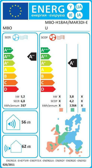 Aparat de Aer Condiționat Inverter 18000 BTU A++/A+