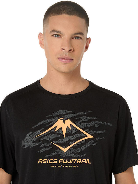 Fujitrail Αθλητικό T-shirt Μαύρο