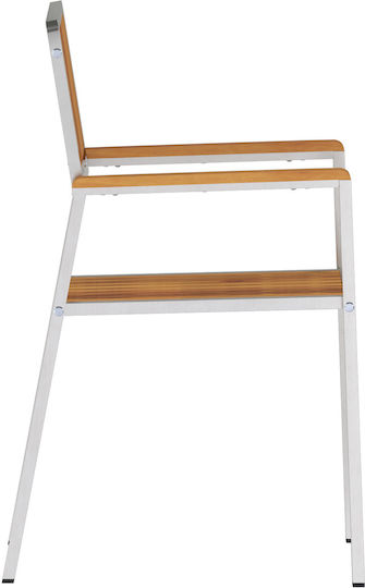 Scaun de exterior Lemn Silver, Brown