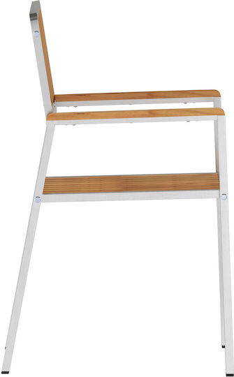 Outdoor-Stuhl Hölzernes Teak 4Stück