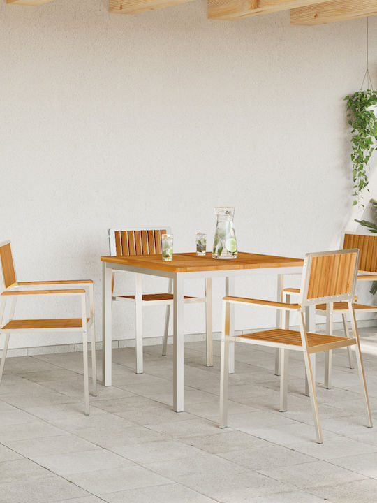 Outdoor-Stuhl Hölzernes Teak 4Stück