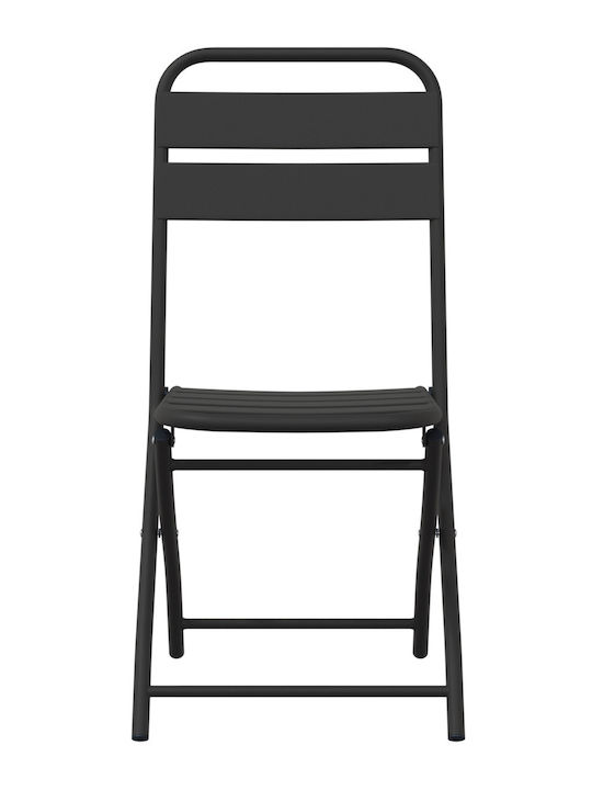 Outdoor-Stuhl Metallisch Anthracite 2Stück 42x52x82εκ.
