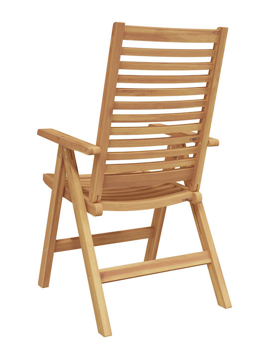Outdoor Chair Wooden Teak 6pcs 52x60cm