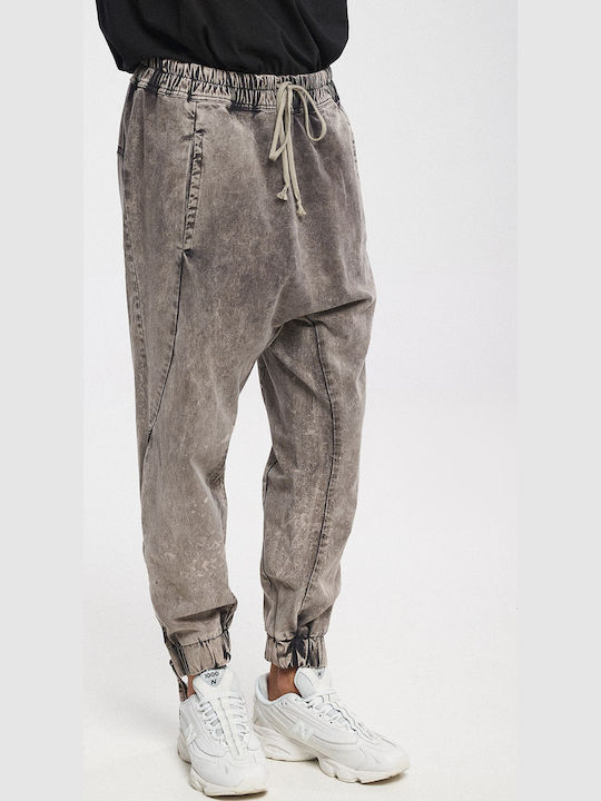 Men's Jeans Pants with Regular Fit Washed Grey