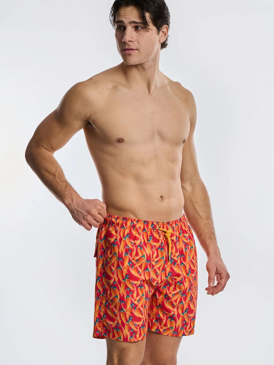Herren Badebekleidung Shorts Blue, Adrio Red Peppers