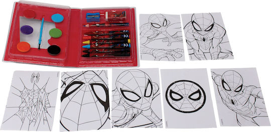 Σχολικό Σετ Ζωγραφικής 24 Τεμαχίων Spiderman 337-08742 Gim