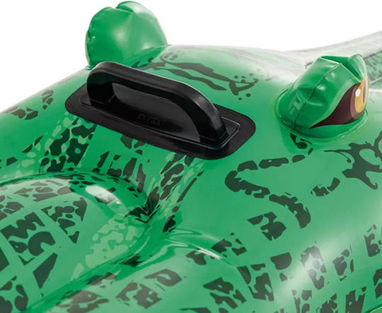 Intex Gator Παιδικό Φουσκωτό Ride On Θαλάσσης Κροκόδειλος με Χειρολαβές Πράσινο 168x86cm