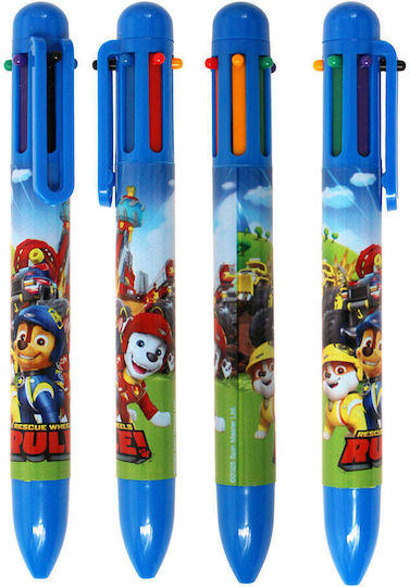Gim Paw Patrol Rescue Wheels Στυλό Ballpoint Πολλαπλών Χρωμάτων