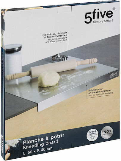5five Simply Smart Stainless Steel Dough Kneading Surface 50 X 40 Cm – Silver 179748