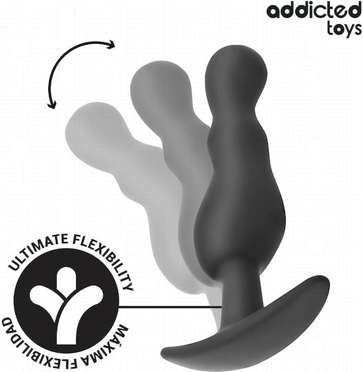 Addicted Toys Πρωκτικές Σφήνες Σετ Medium Μαύρες 3τμχ