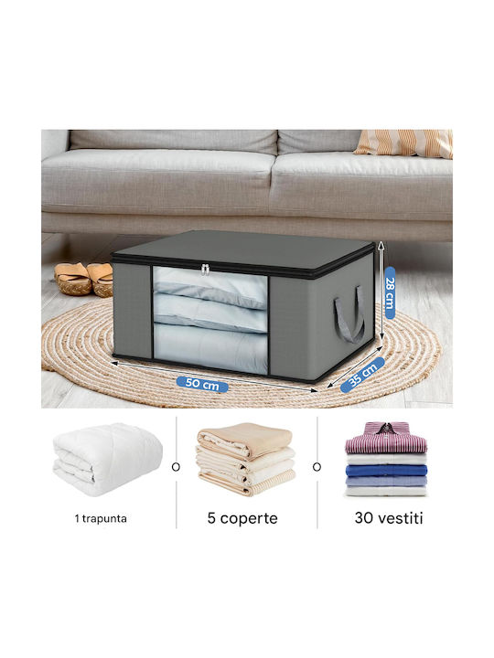 Bakaji Storage Basket Transparent 48lt 4pcs
