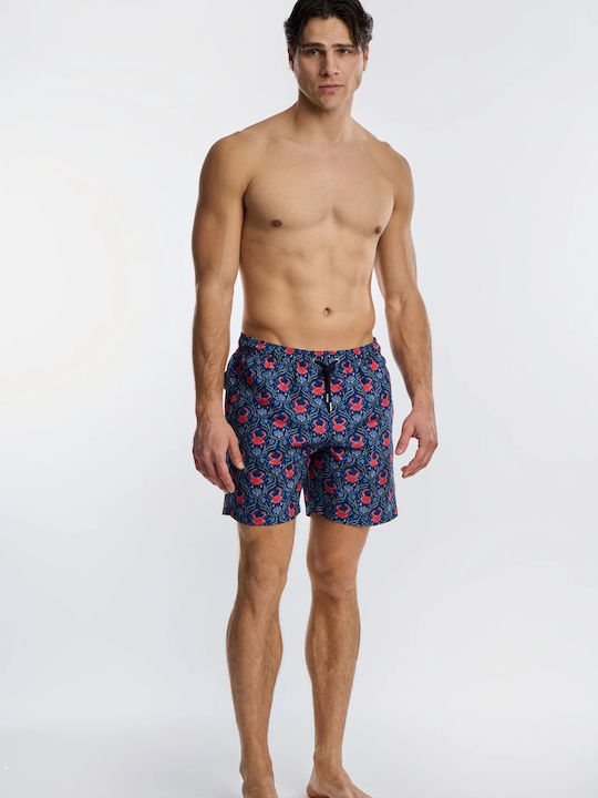 Costum De Baie Bărbați Pantaloni Scurți Albastru