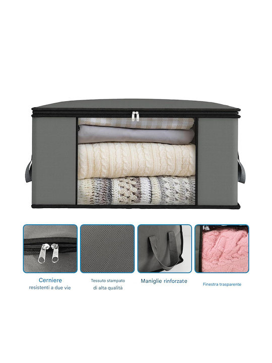 Bakaji Storage Basket Transparent 48lt 4pcs