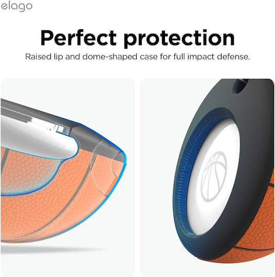 Elago Case Silicone for AirTag in Orange color