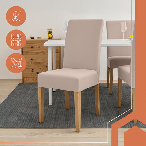 Ruhhy Husă Elastică Scaun Bej 65x40cm 6buc