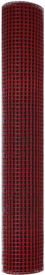 vidaXL Zaun Drahtgeflecht Rot 1.5x10m