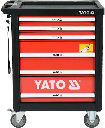 Yato Εργαλειοφόρος με 6 Συρτάρια και 185 Εργαλεία