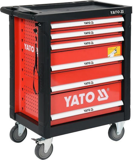 Yato Εργαλειοφόρος με 6 Συρτάρια και 185 Εργαλεία