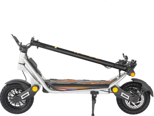 KuKirin A1 Ηλεκτρικό Πατίνι με 45km/h Max Ταχύτητα και 45km Αυτονομία σε Ασημί Χρώμα