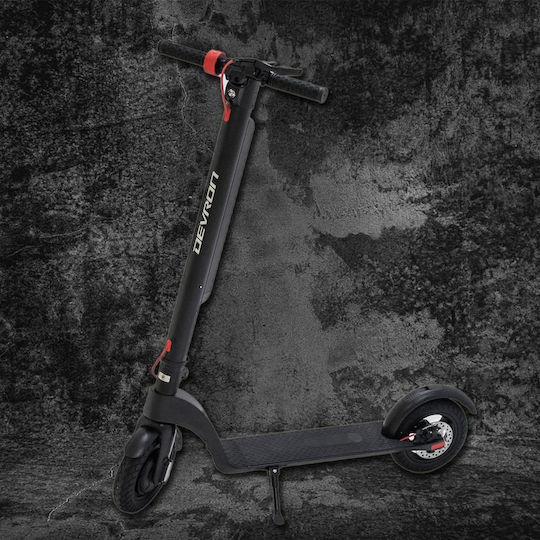 Devron Electric Scooter with 25km/h Max Speed and 30km Autonomy in Black Color