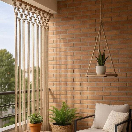 Koopman Fabric Door Curtain Beige 90x180cm AT1265