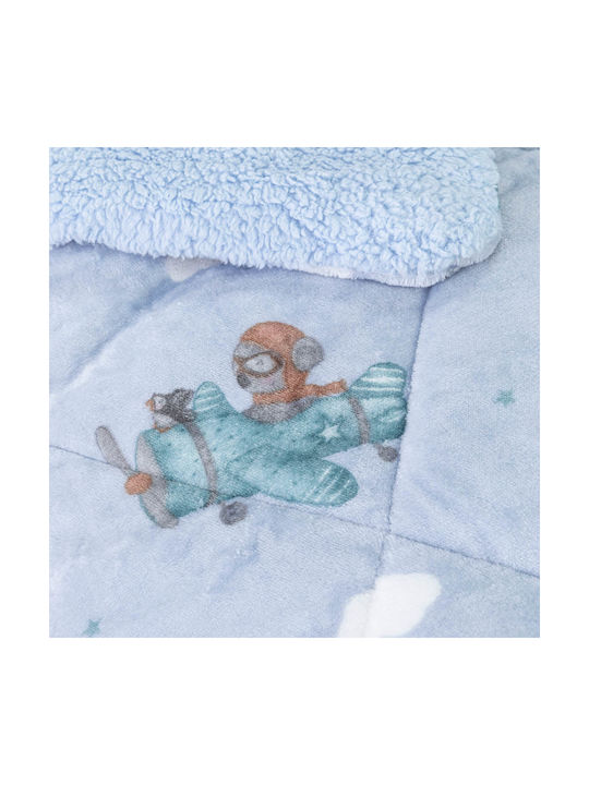 Borea Kids Duvet Cover Single Aviator Petrol 160x220cm