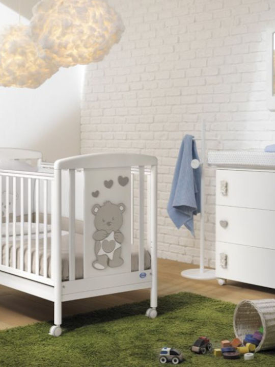 Pali Babybett Weiß für Matratze 64x126cm