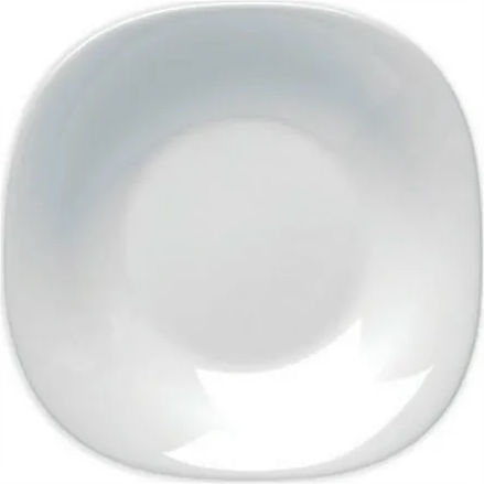 TnS Opal Plate Desert Square White 21.5x8.5cm