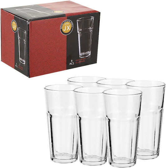 HOMie Σετ Ποτήρια Νερού Γυάλινα 340ml 6τμχ