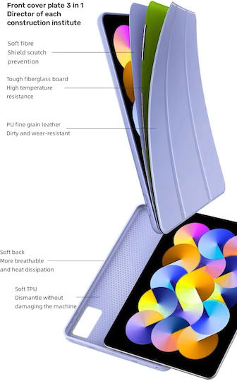 Ultra Slim Case for Xiaomi Redmi Pad 2 11.0" 2025 Silicone TPU Smart Cover Lavender