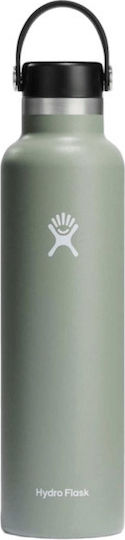 Hydro Flask Standard Mouth Bottle Thermos Stainless Steel BPA Free 710ml Agave
