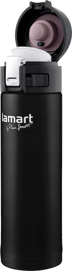 Lamart Branche Ποτήρι Θερμός Ανοξείδωτο / Πλαστικό 420ml Black